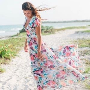 House of Flynn Playa Wrap Dress Size Large